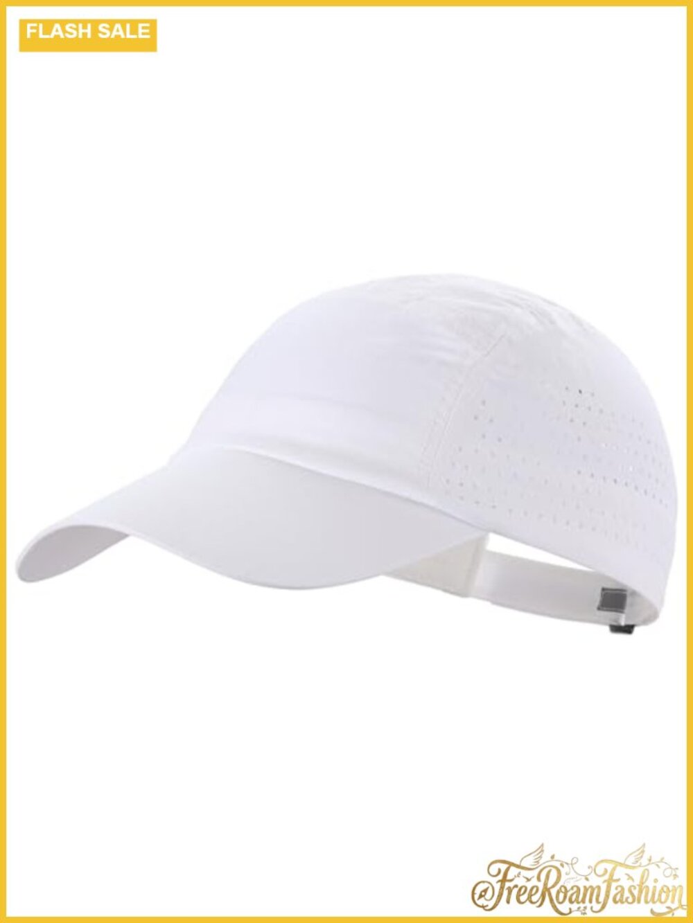 Men's Breathable Quick Dry Reflective Sport Cap Adjustable Lightweight Baseball